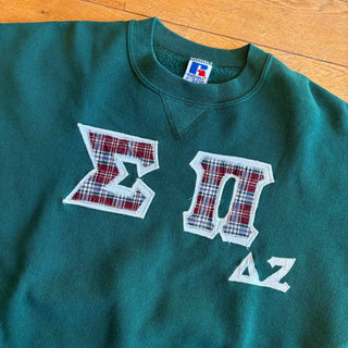 90's "MADE IN USA" RUSSELL 前Vガゼット カレッジ スウェット シャツ