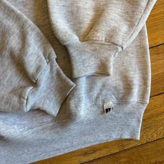 90's "made in USA" RUSSELL 前Vガゼット プリント スウェット シャツ