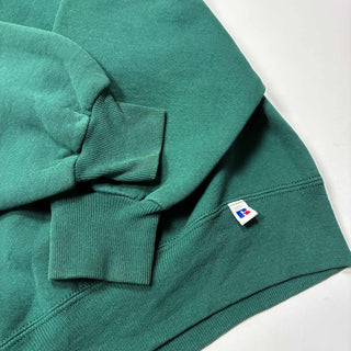 90's "made in USA" RUSSELL 前Vガゼット 無地 スウェットシャツ