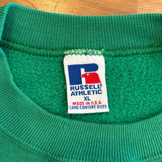 90's "made in USA" RUSSELL 前Vガゼット 無地 スウェット シャツ
