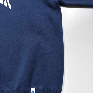 90's "made in USA" RUSSELL 前Vガゼット カレッジプリント スウェットシャツ