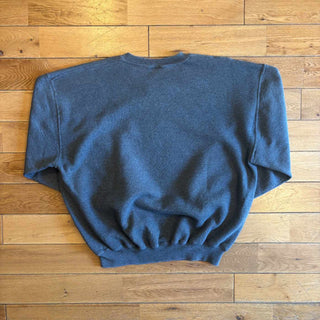 90's "made in USA" RUSSELL グレー 前Vガゼット 無地 スウェット シャツ