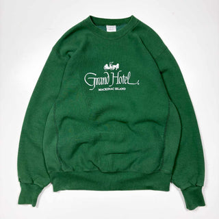 90's "made in USA" SANTEE リバースウィーブタイプ プリント スウェット