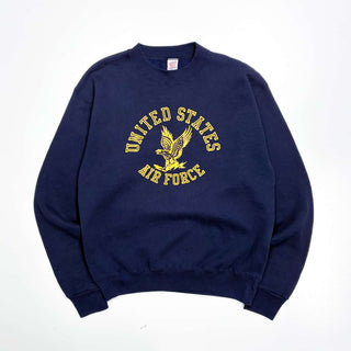 90's "made in USA" SOFFE "UNITED STATES AIR FORCE" プリント スウェットシャツ