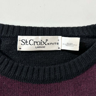 90's "made in USA" ST.CROIX マルチカラー 総柄 ニット セーター