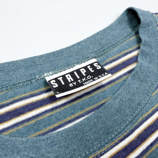 90's "made in USA" STRIPES by T.K.O マルチボーダー Tシャツ