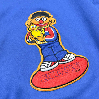 90's "made in USA" Sesame Street "ERNIE" ワッペン スウェットシャツ