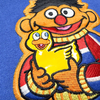 90's "made in USA" Sesame Street "ERNIE" ワッペン スウェットシャツ