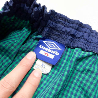 90's "made in USA" UMBRO チェック ナイロン ショーツ