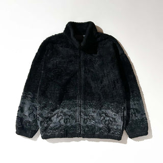 90's "made in USA" ブラック 馬 アニマル フリース ジャケット