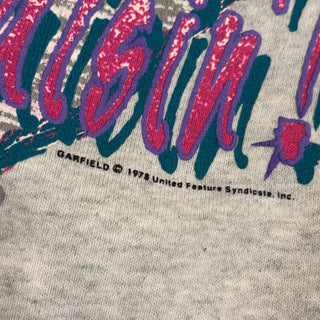 90's "made in USA" ガーフィールド プリントスウェット シャツ