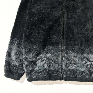 90's "made in USA" ブラック 馬 アニマル フリース ジャケット