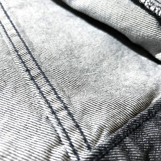 90's "made in USA" エンボス加工 先染め ブラック デニム ジャケット