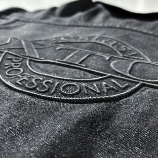 90's "made in USA" エンボス加工 先染め ブラック デニム ジャケット