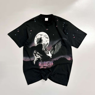 90's "made in USA" アニマル 巻きプリント Tシャツ