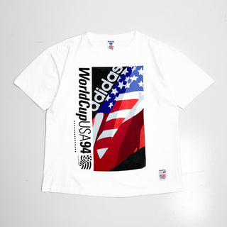 90's "made in USA" adidas "World Cup USA94" プリント Tシャツ