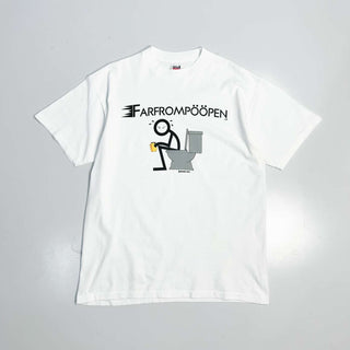 90's "made in USA" anvil "FARFROMPOOPEN" プリントTシャツ