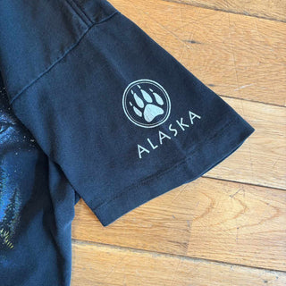 90's "made in USA" anvil オオカミ プリント Tシャツ