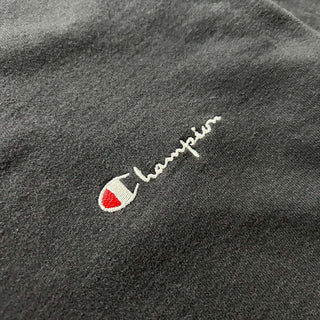 90's "made in USA" champion ワンポイント スウェット シャツ(ブラック)