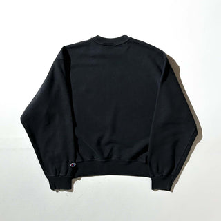 90's "made in USA" champion ワンポイント スウェット シャツ(ブラック)