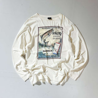 90's "made in USA" nautica プリント カットソー