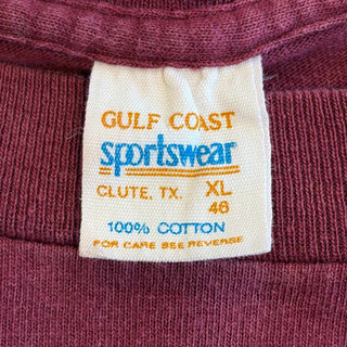 90's "made in USA" sportswear アニマル カレッジ プリント Tシャツ