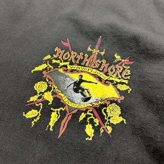 90's north shore フェード バックプリント Tシャツ
