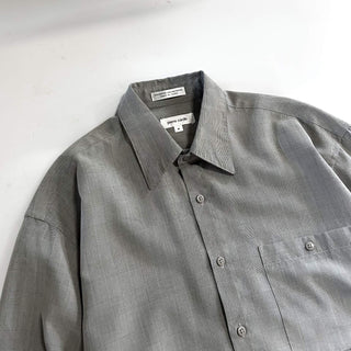 90's pierre cardin レーヨン×ポリエステル グレンチェック ボックスシルエット レギュラー L/Sシャツ