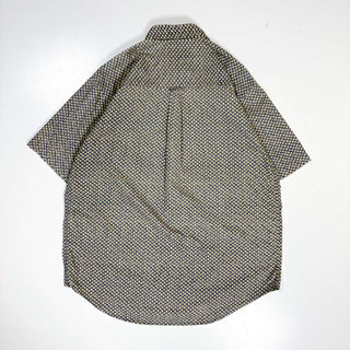 90's sears インドコットン 小花柄 s/sシャツ