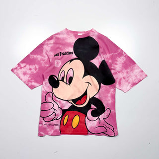 90's velva sheen "made in USA" MICKEY ドラッグ タイダイTシャツ