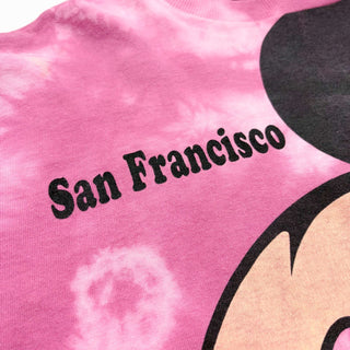 90's velva sheen "made in USA" MICKEY ドラッグ タイダイTシャツ