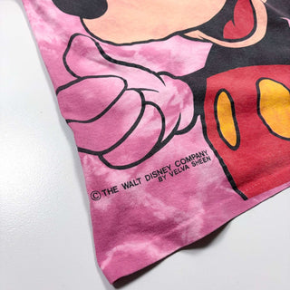 90's velva sheen "made in USA" MICKEY ドラッグ タイダイTシャツ