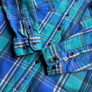 90's FIVE BROTHER チェック コットン ヘビーネルシャツ