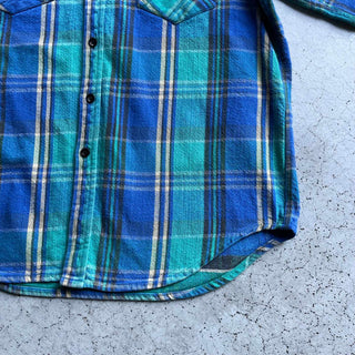 90's FIVE BROTHER チェック コットン ヘビーネルシャツ