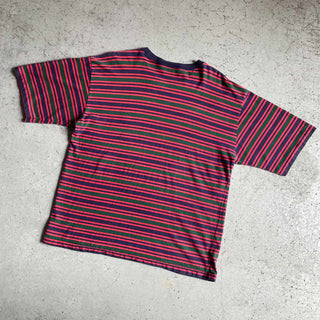 90's～ "DOMINICAN REPUBLIC" GAP マルチボーダー Tシャツ
