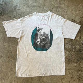 90s "made in USA" soft tee アニマル プリント Tシャツ