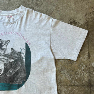 90s "made in USA" soft tee アニマル プリント Tシャツ