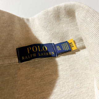 Ralph Lauren ハーフジップ コットンニット セーター(アイボリー)