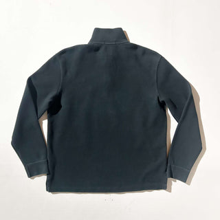 Ralph Lauren ハーフジップ コットンニット セーター(ブラック)