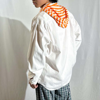 90's Levi's カラーデニム L/Sシャツ(ホワイト)