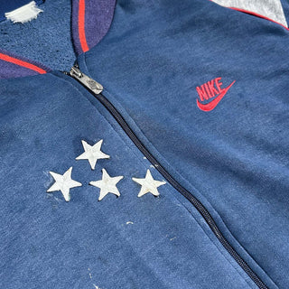 80's NIKE ペンキ ボロ フルジップ ブルゾンタイプ スウェット シャツ