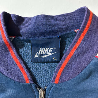 80's NIKE ペンキ ボロ フルジップ ブルゾンタイプ スウェット シャツ