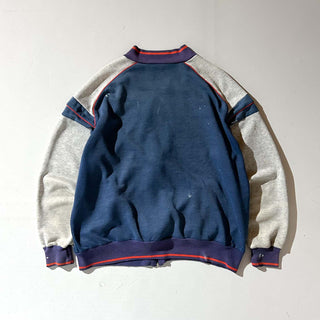 80's NIKE ペンキ ボロ フルジップ ブルゾンタイプ スウェット シャツ