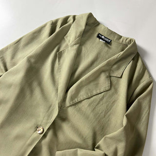 90's SAG HARBOR ポリエステル×レーヨン オリーブ パッドレス イージー テーラード ジャケット