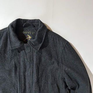 90's～00's ORVIS ハンティングタイプ ダブルジップ メルトン ウール ジャケット
