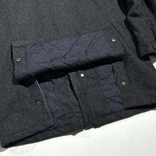 90's～00's ORVIS ハンティングタイプ ダブルジップ メルトン ウール ジャケット