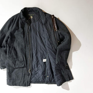 90's～00's ORVIS ハンティングタイプ ダブルジップ メルトン ウール ジャケット