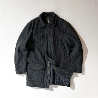 90's～00's ORVIS ハンティングタイプ ダブルジップ メルトン ウール ジャケット