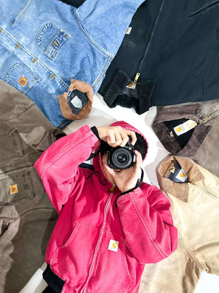 90's～ Carhartt 裏メッシュ フェード ダック アクティブ ジャケット