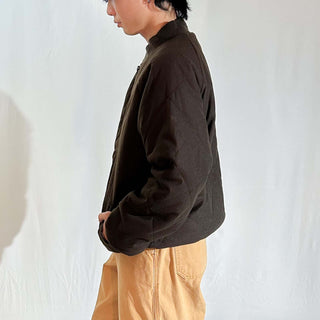 90's～ ダックハンター×キルティング ブラウン リバーシブル ブルゾン ジャケット